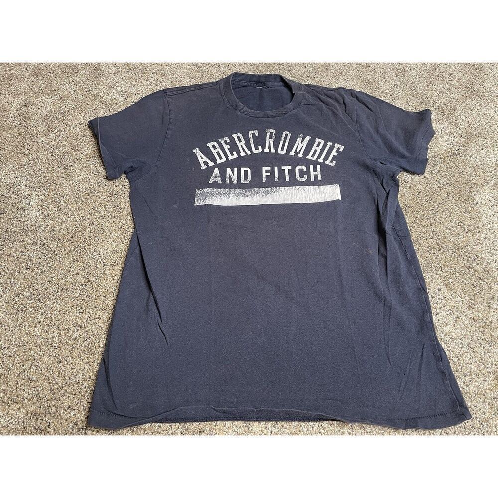 Vintage Abercrombie and Fitch Logo T-Shirt Distressed Thrashed Single Stitch